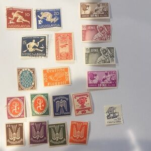 Vintage Postage Stamp Collection